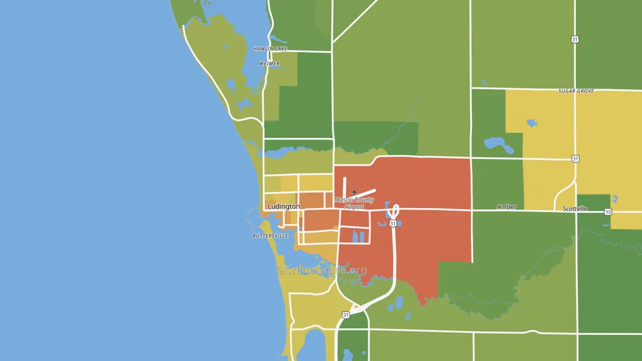 49431, MI Map of Drug-Related Crime Rates
