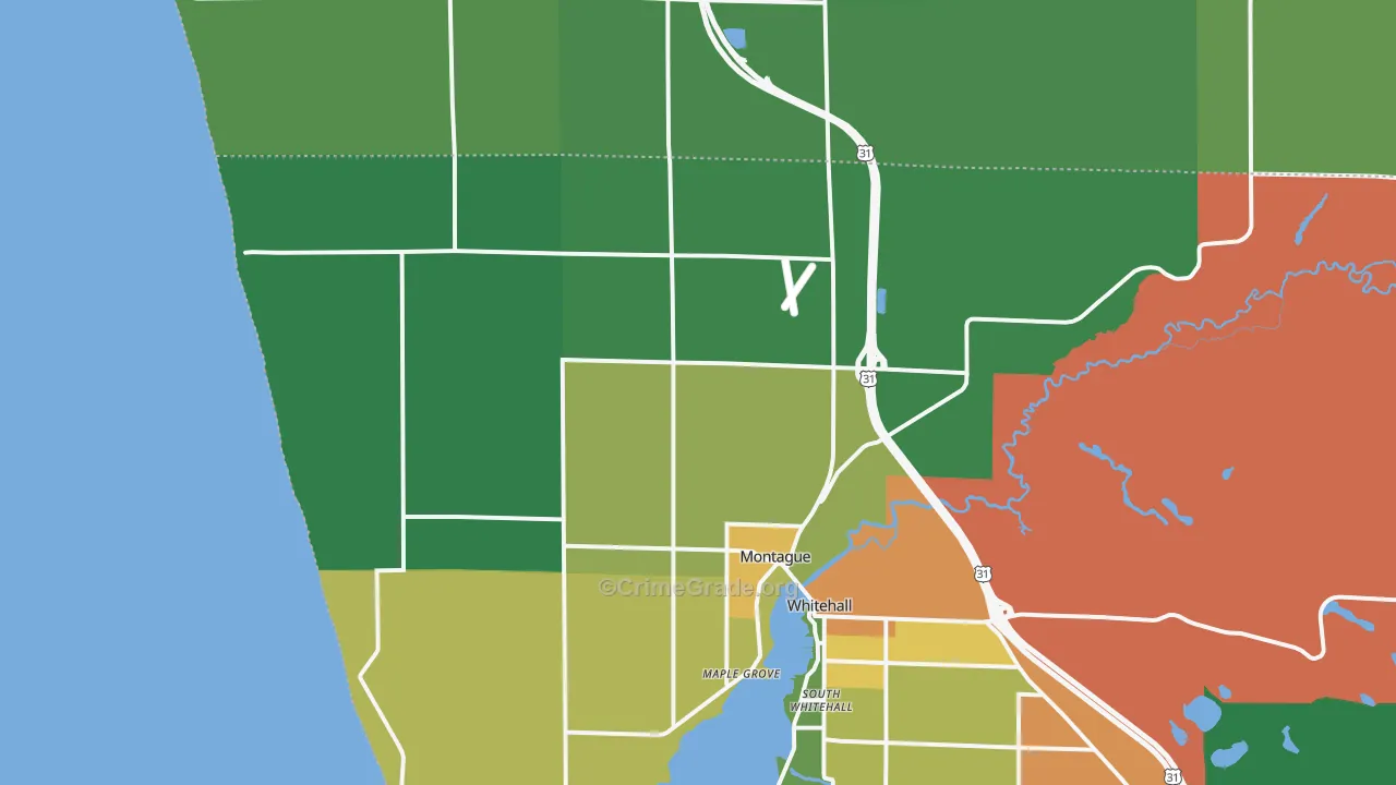 49437, MI Map of Drug-Related Crime Rates