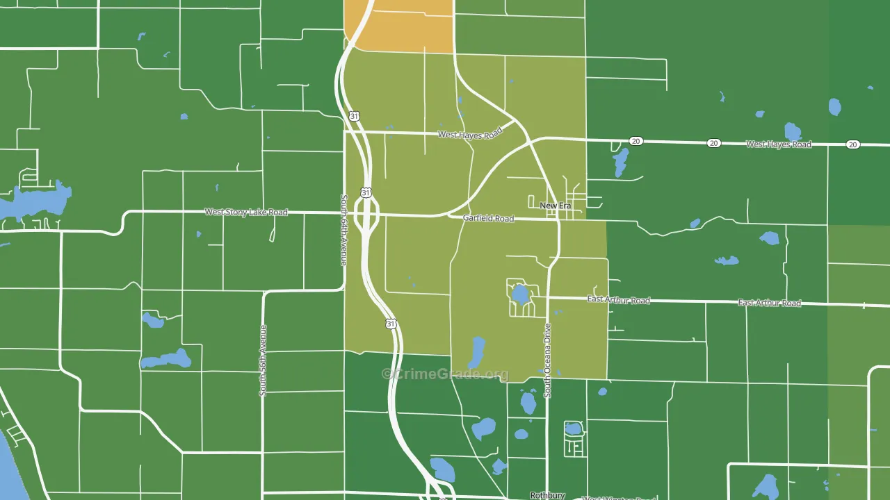 49446, MI Map of Drug-Related Crime Rates