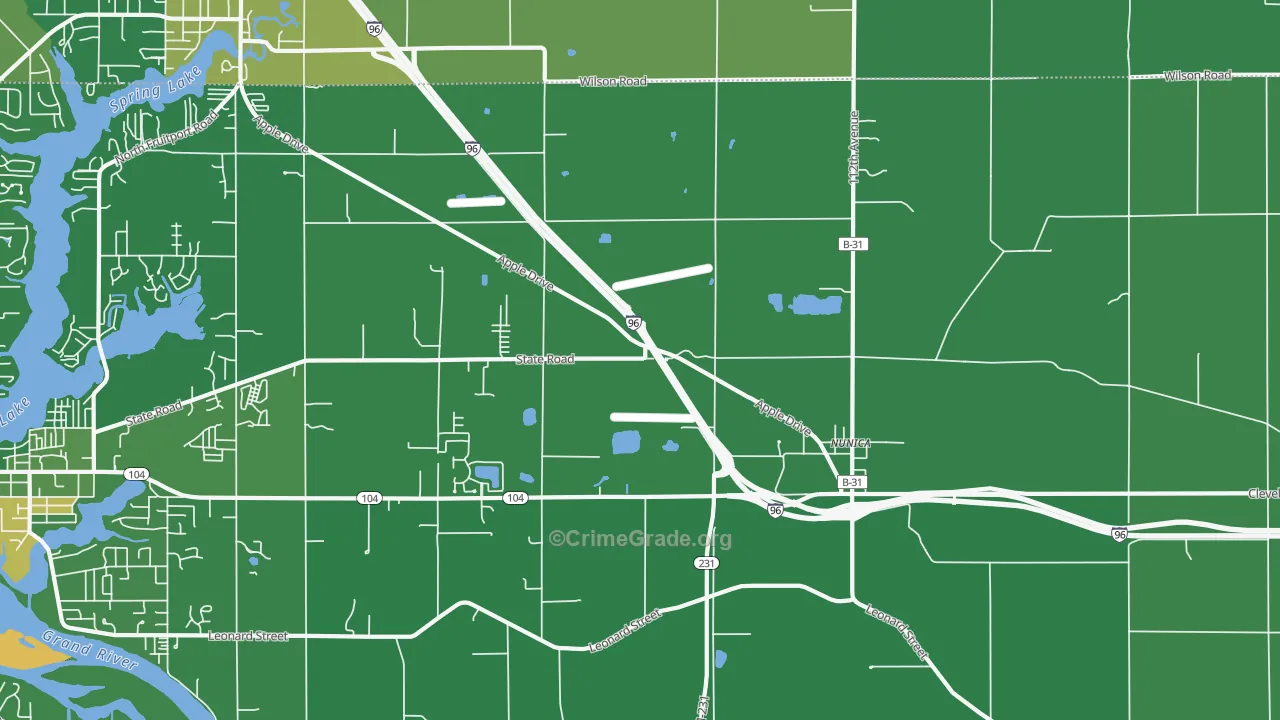 49448, MI Map of Drug-Related Crime Rates