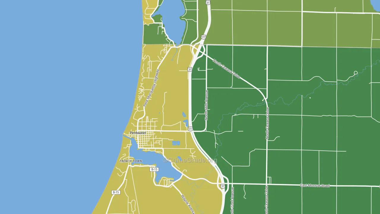 49449, MI Map of Drug-Related Crime Rates