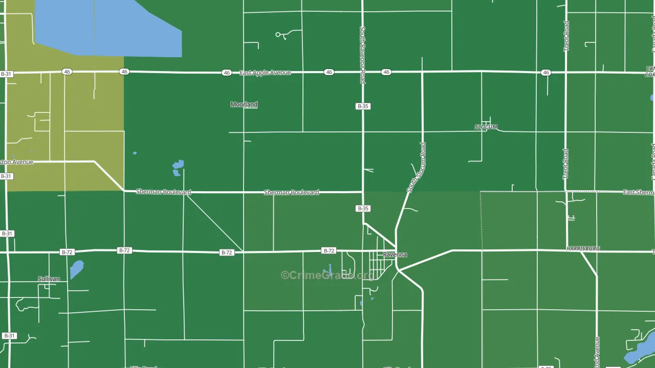 49451, MI Map of Drug-Related Crime Rates