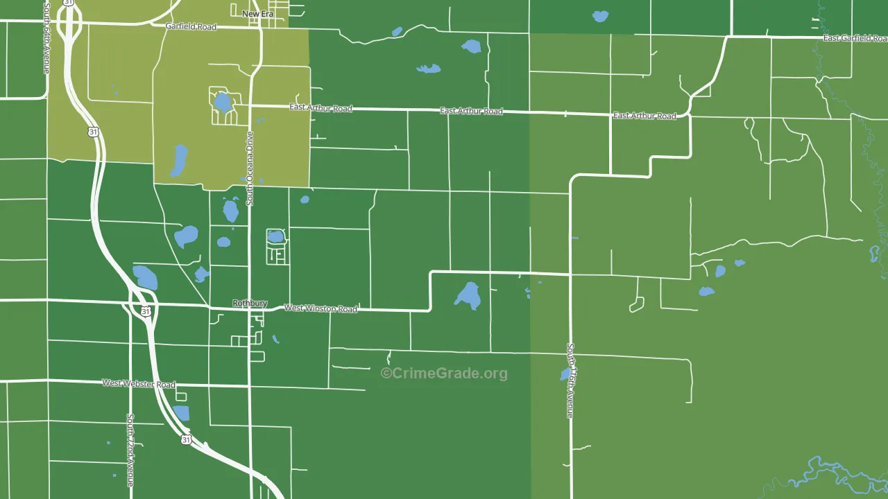 49452, MI Map of Drug-Related Crime Rates