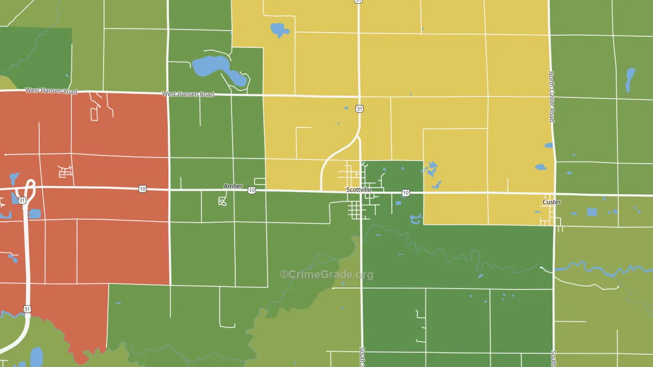 49454, MI Map of Drug-Related Crime Rates