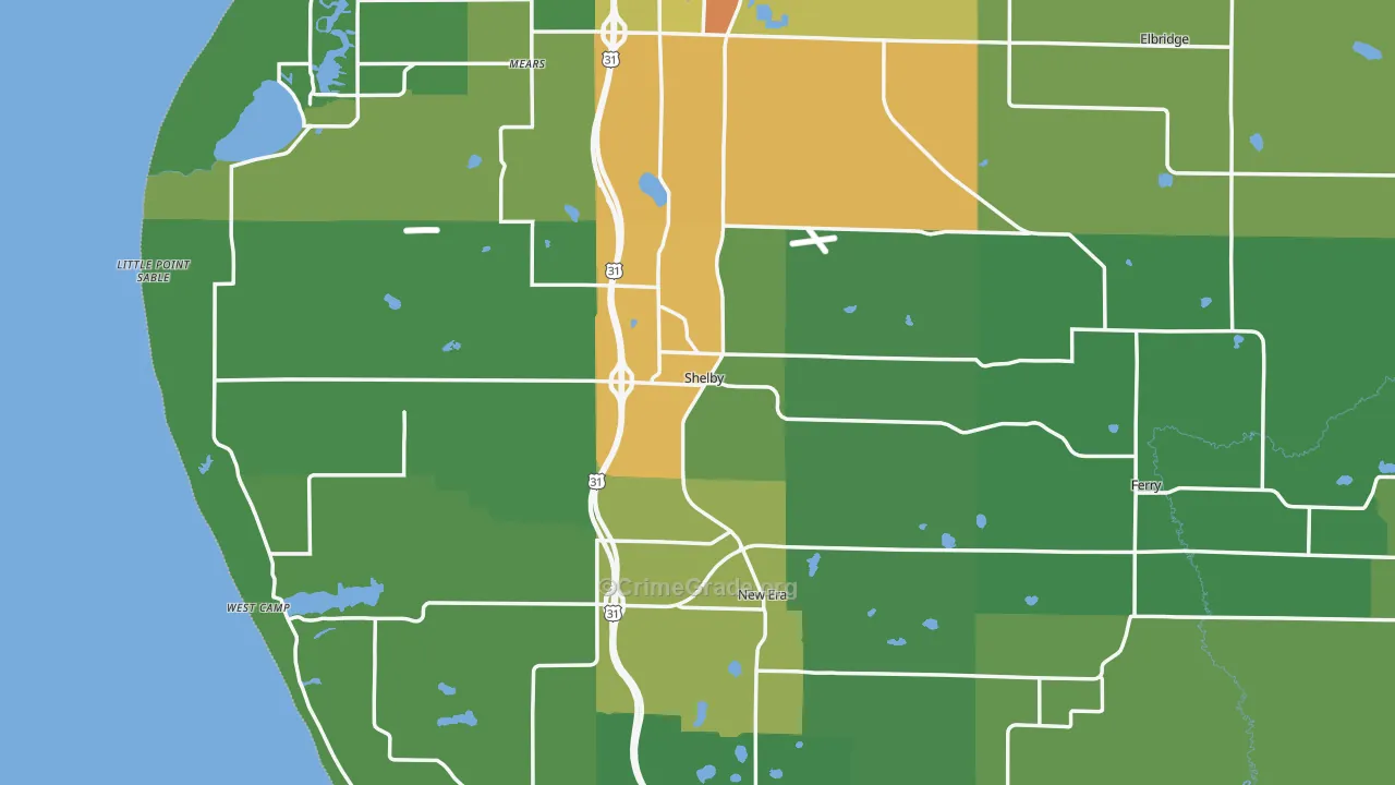 49455, MI Map of Drug-Related Crime Rates