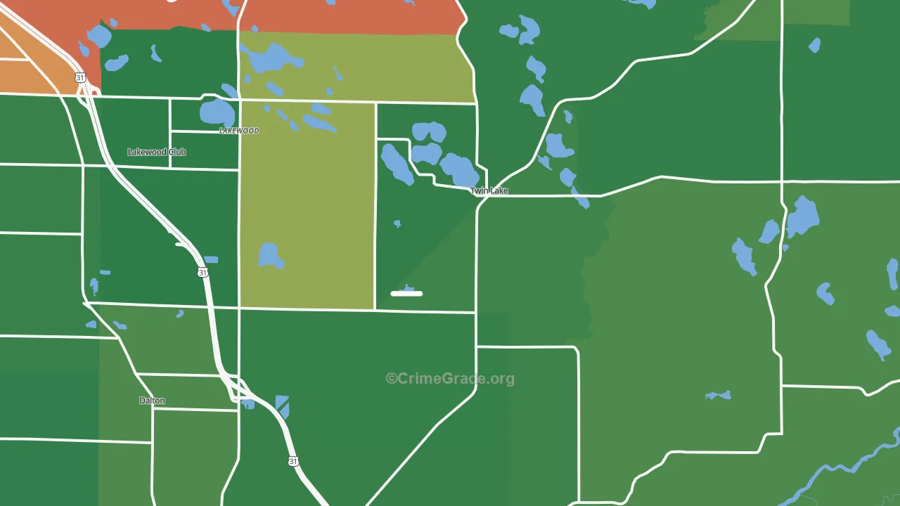 49457, MI Map of Drug-Related Crime Rates