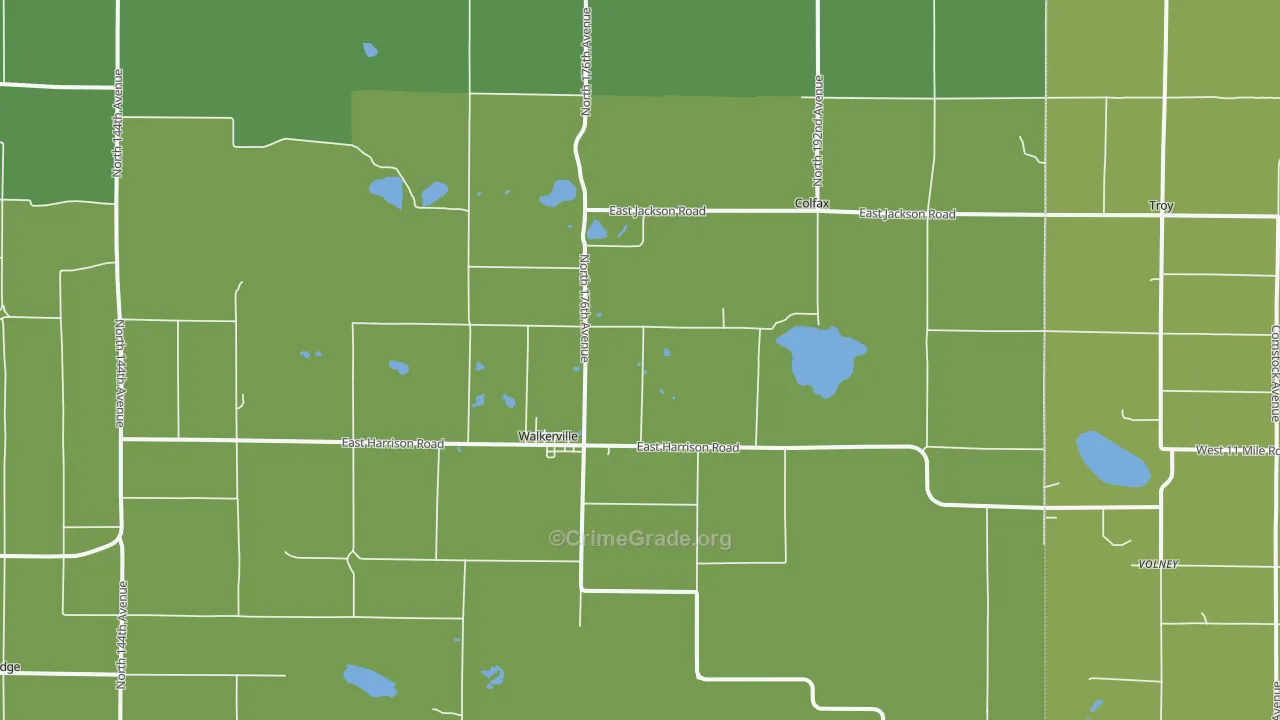 49459, MI Map of Drug-Related Crime Rates