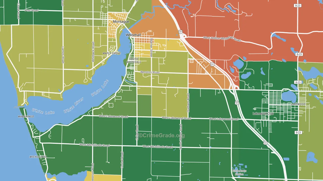 49461, MI Map of Drug-Related Crime Rates