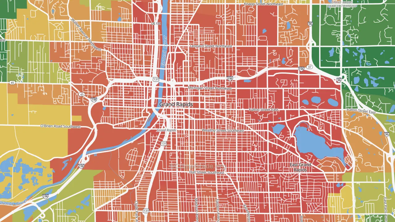 49503, MI Map of Drug-Related Crime Rates