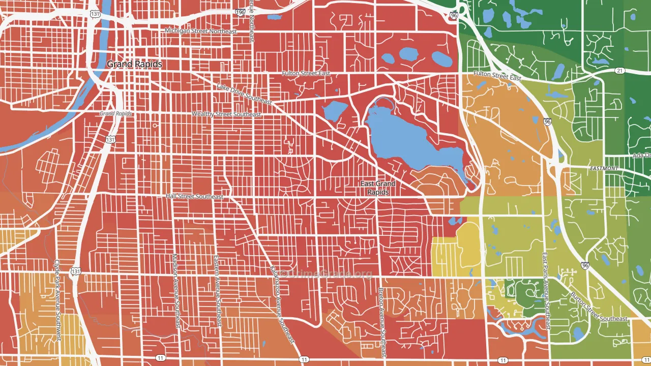 49506, MI Map of Drug-Related Crime Rates