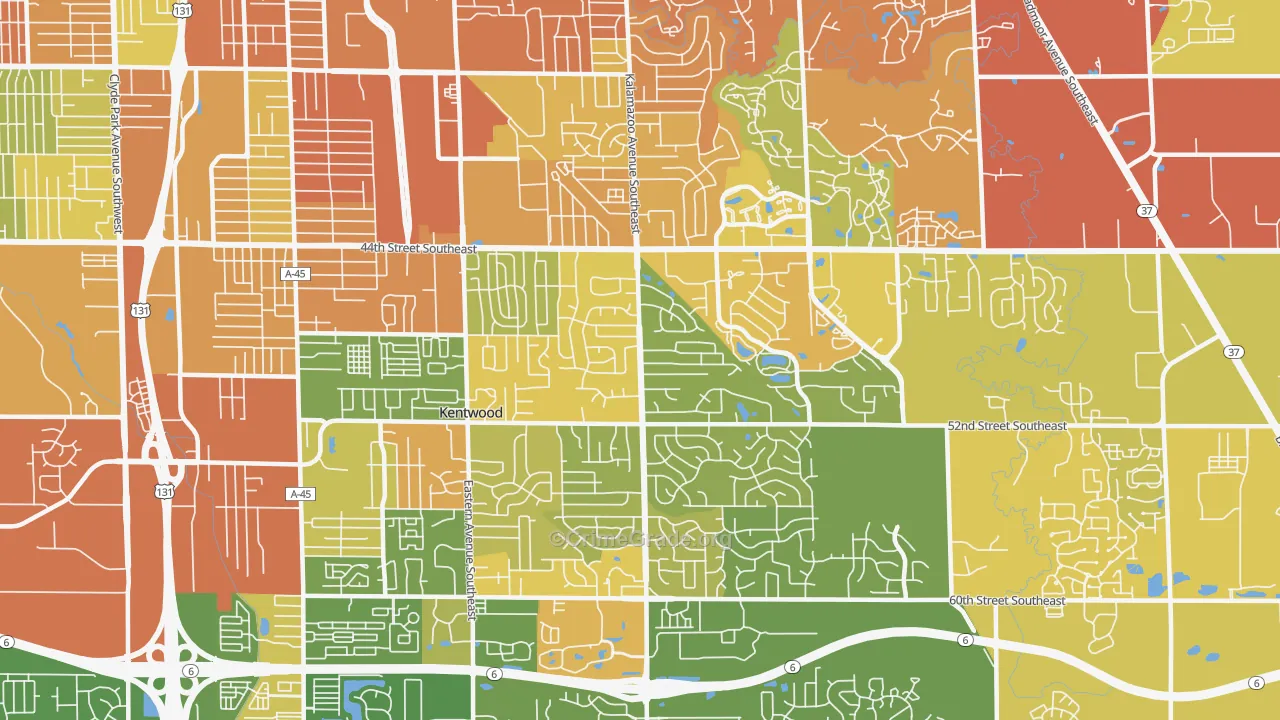 49508, MI Map of Drug-Related Crime Rates