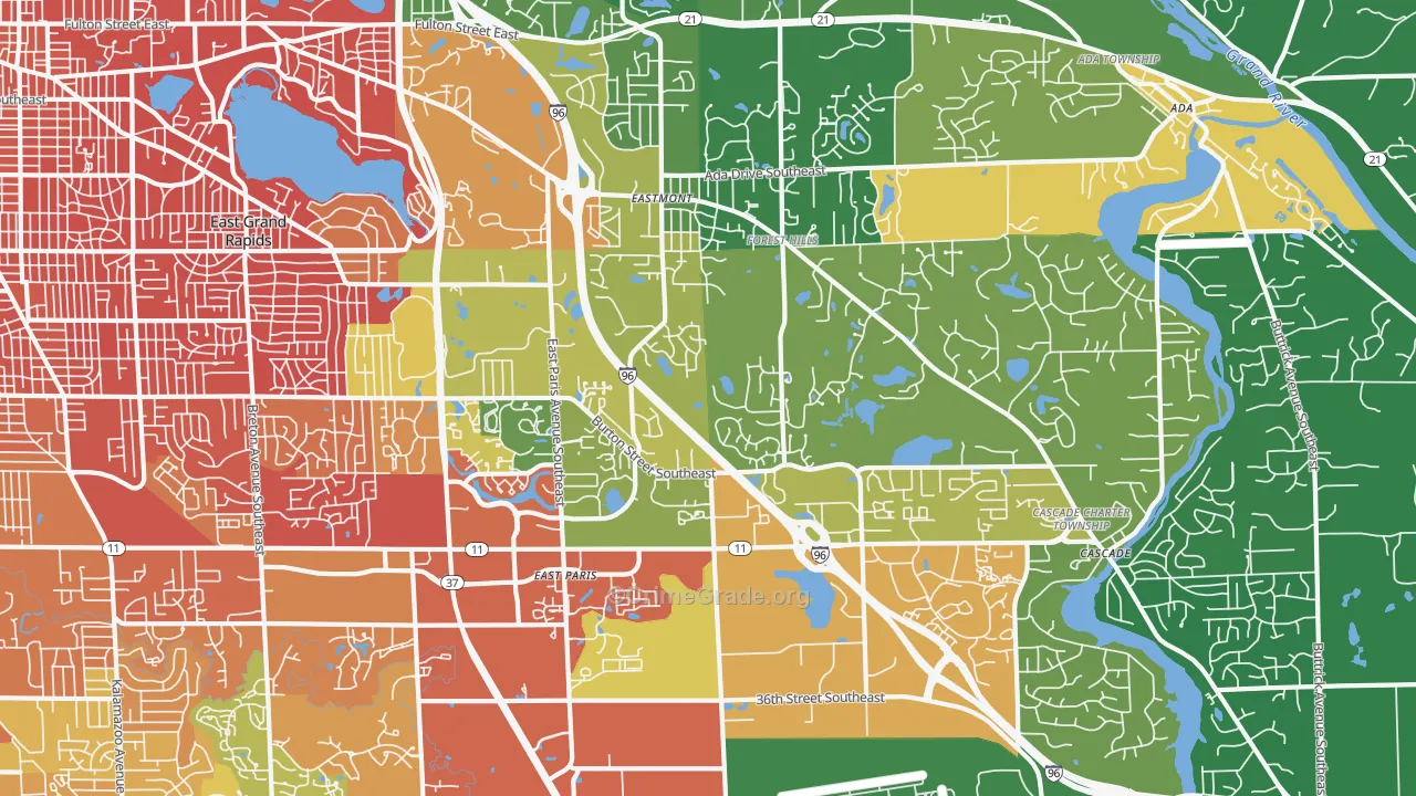 49546, MI Map of Drug-Related Crime Rates
