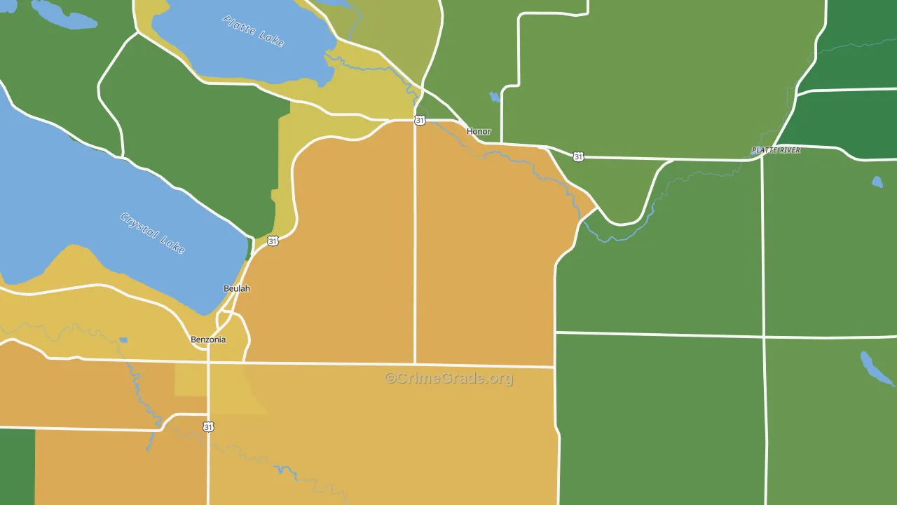 49617, MI Map of Drug-Related Crime Rates