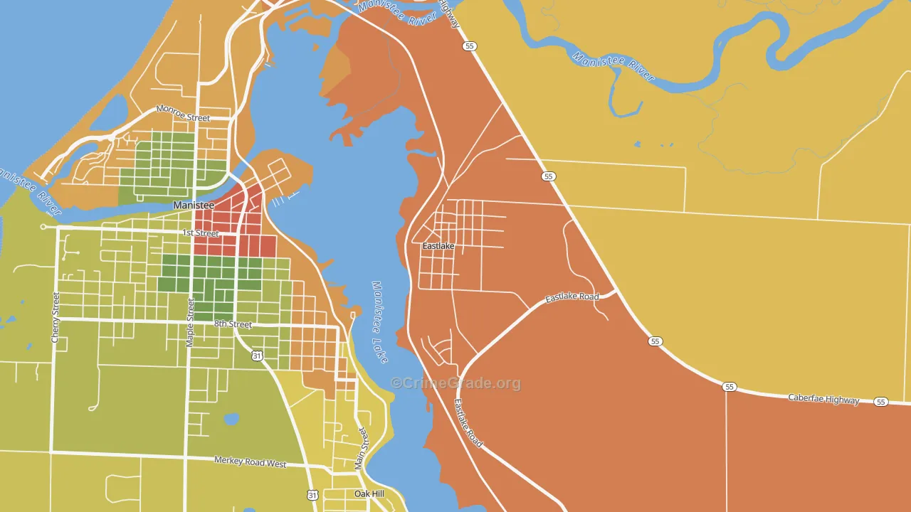 49626, MI Map of Drug-Related Crime Rates