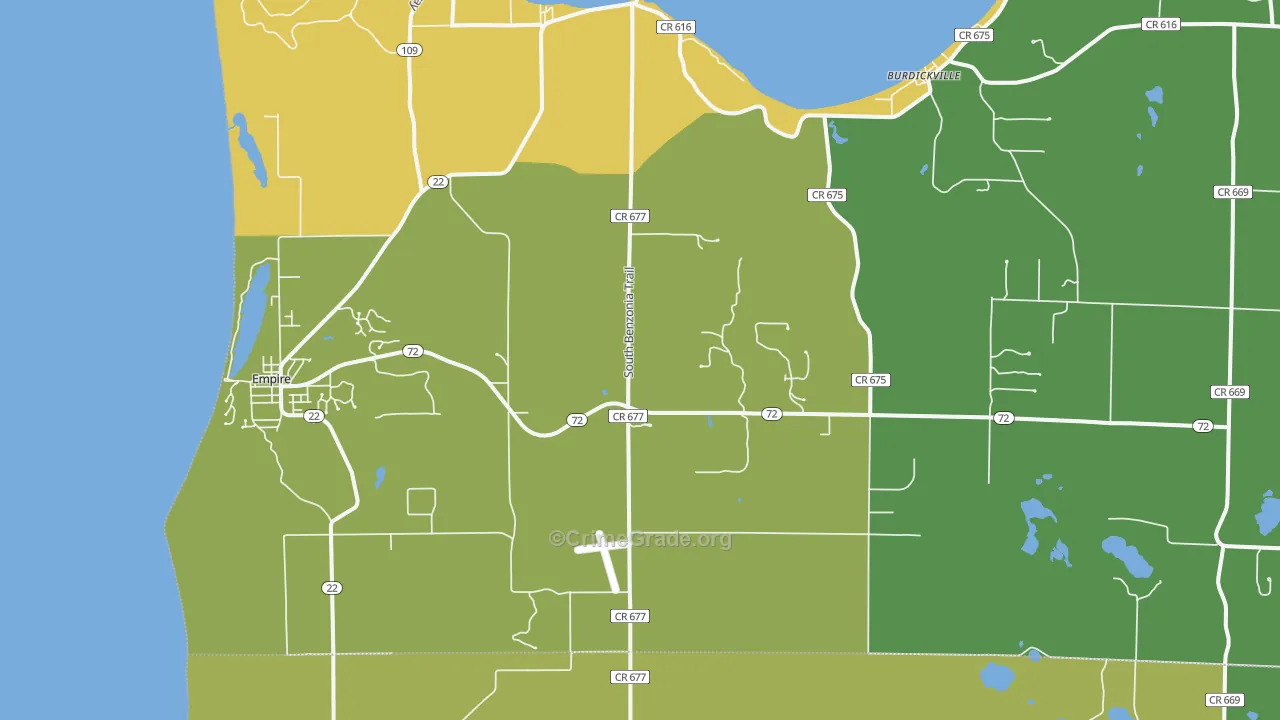 49630, MI Map of Drug-Related Crime Rates