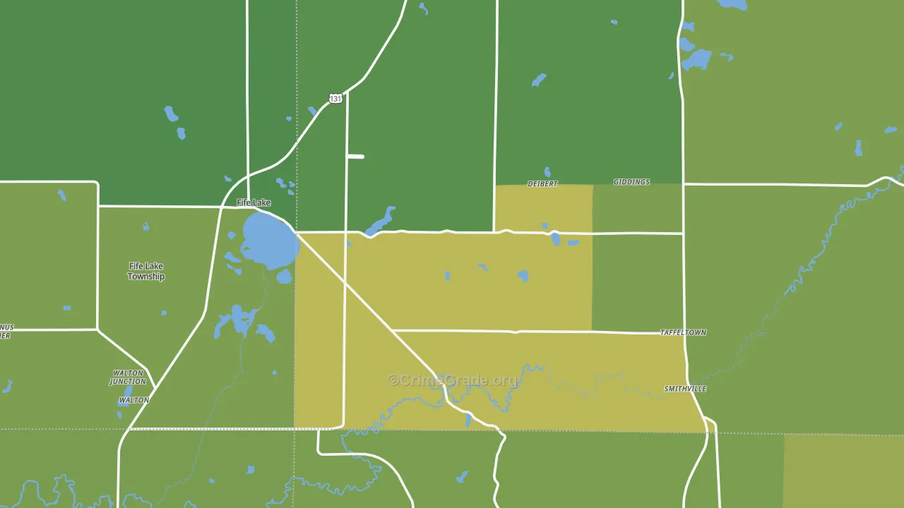 49633, MI Map of Drug-Related Crime Rates