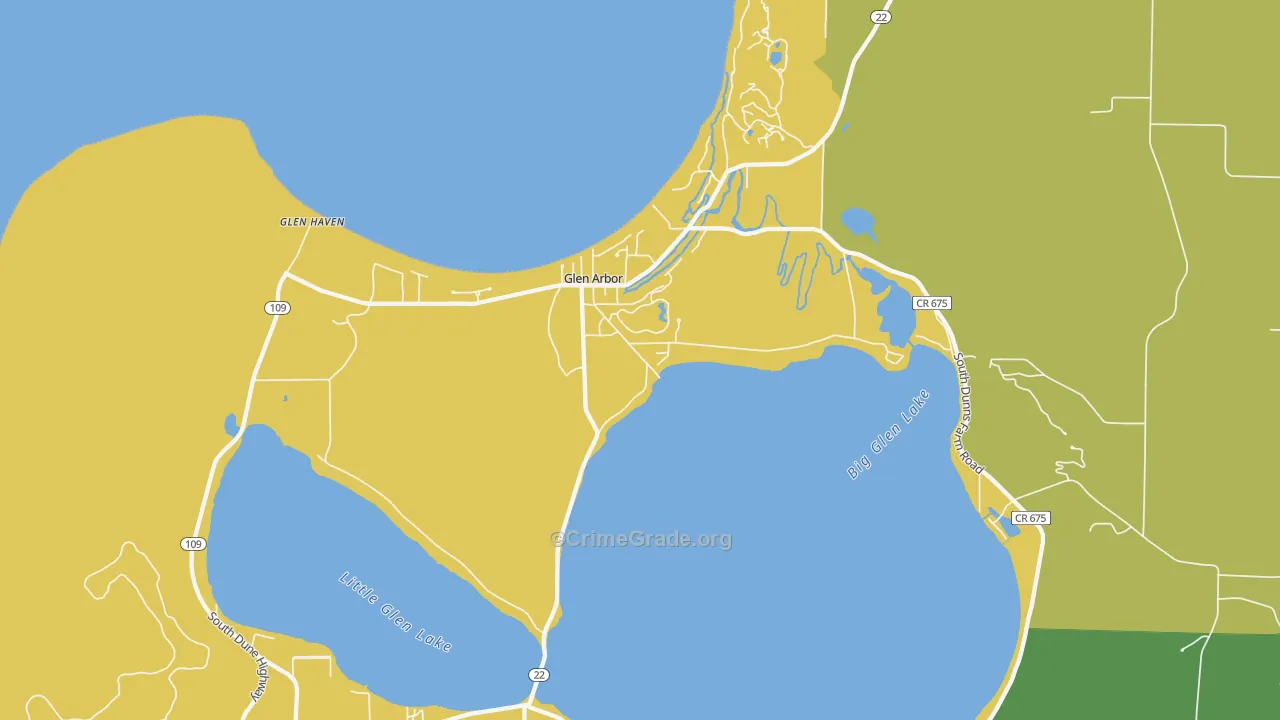 49636, MI Map of Drug-Related Crime Rates