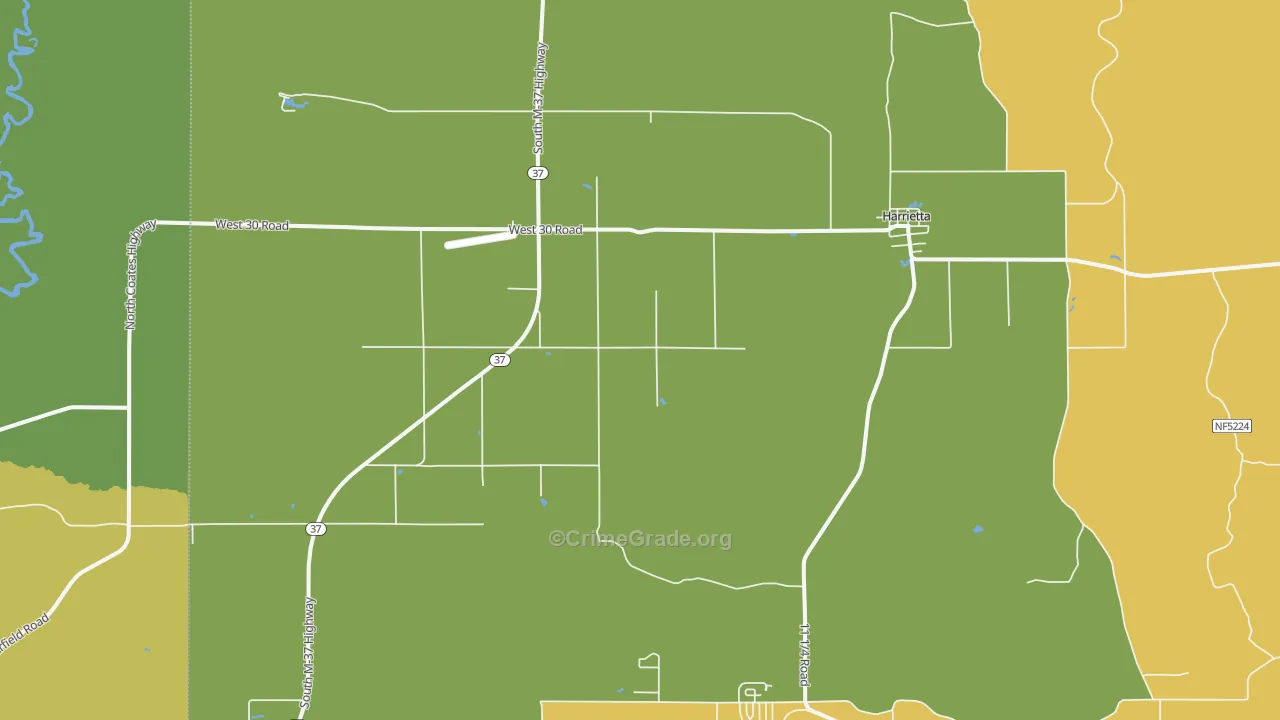 49638, MI Map of Drug-Related Crime Rates