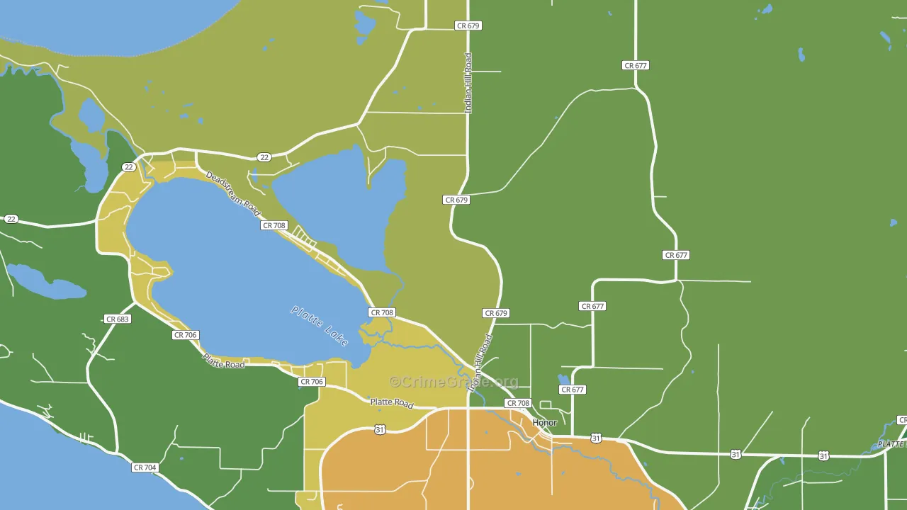 49640, MI Map of Drug-Related Crime Rates
