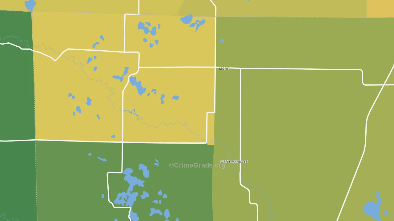 49644, MI Map of Drug-Related Crime Rates