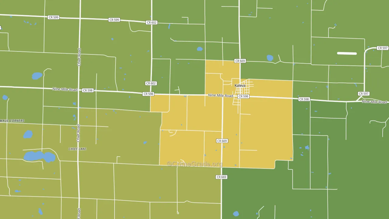 49645, MI Map of Drug-Related Crime Rates