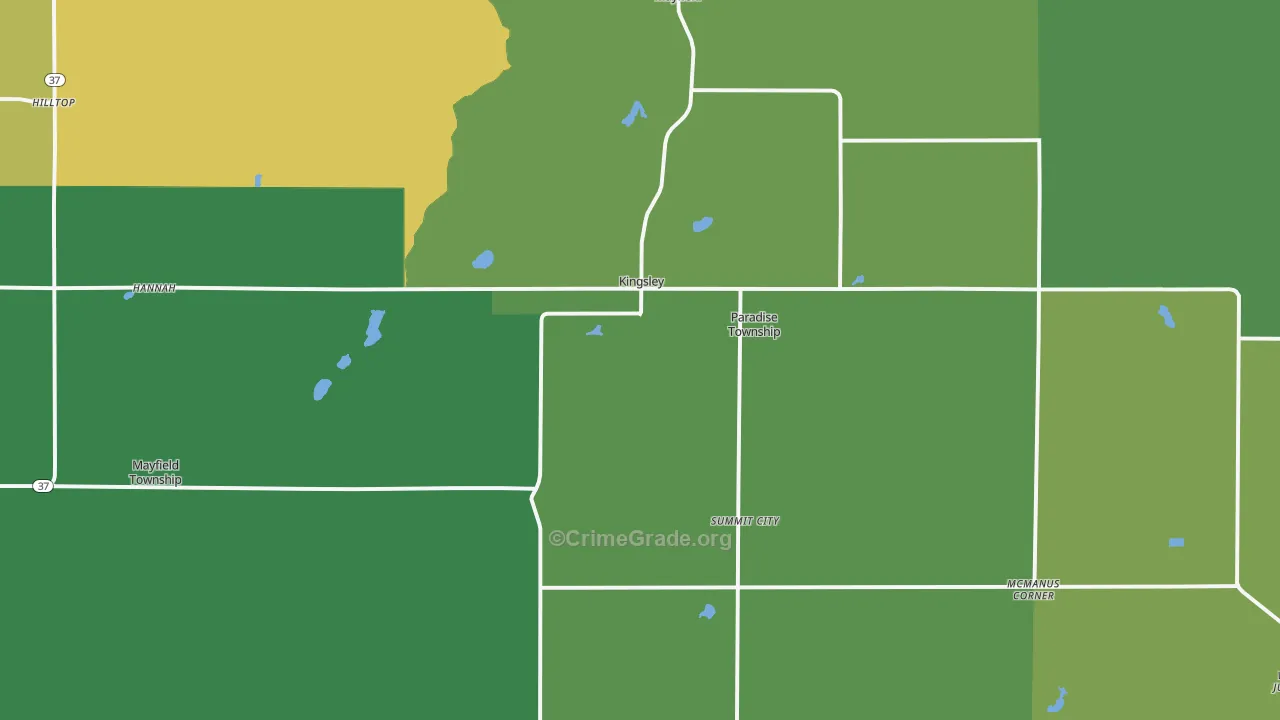 49649, MI Map of Drug-Related Crime Rates