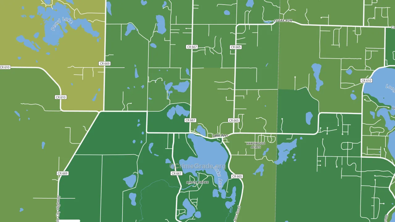 49650, MI Map of Drug-Related Crime Rates