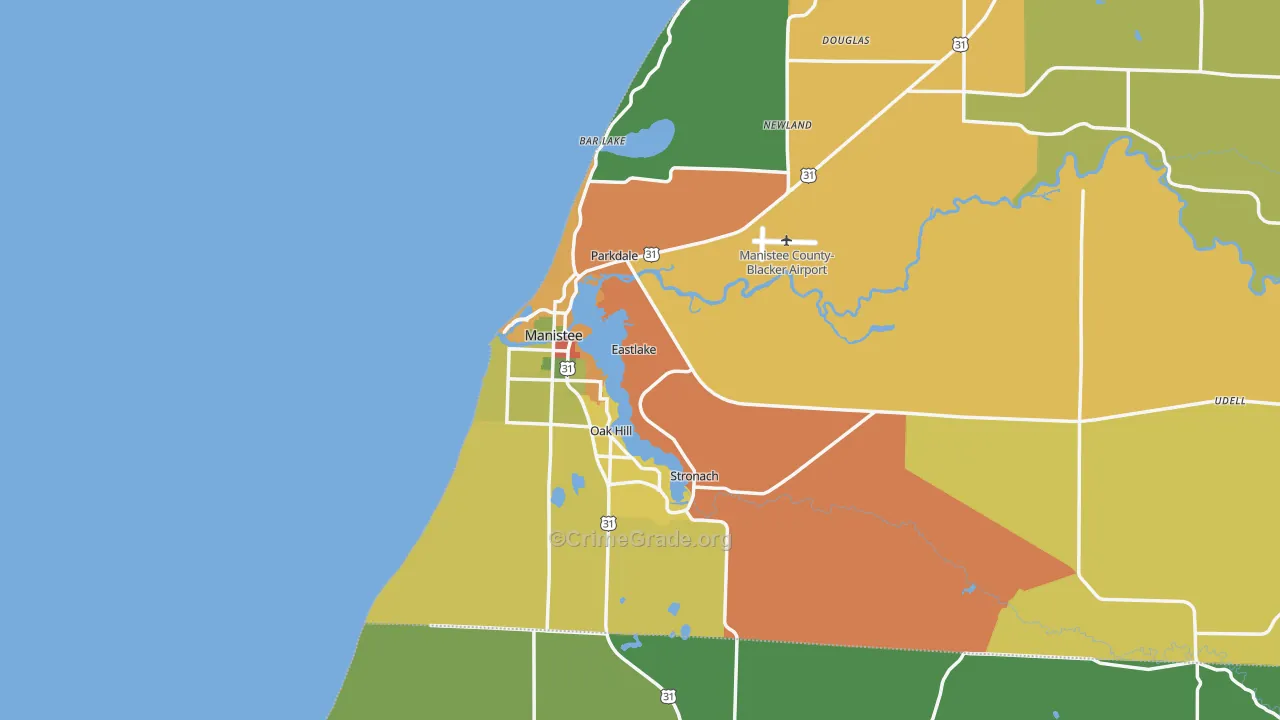 49660, MI Map of Drug-Related Crime Rates