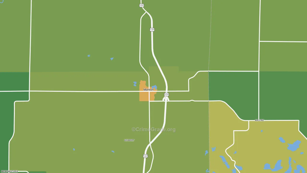 49663, MI Map of Drug-Related Crime Rates
