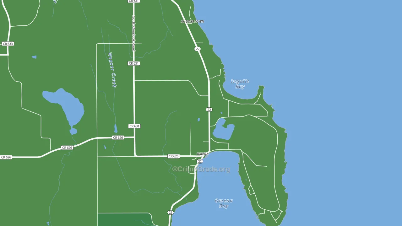 49674, MI Map of Drug-Related Crime Rates