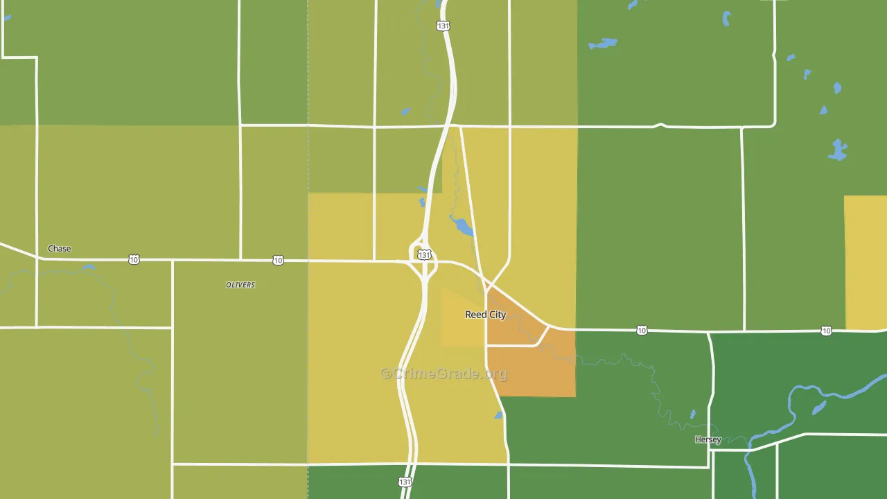 49677, MI Map of Drug-Related Crime Rates