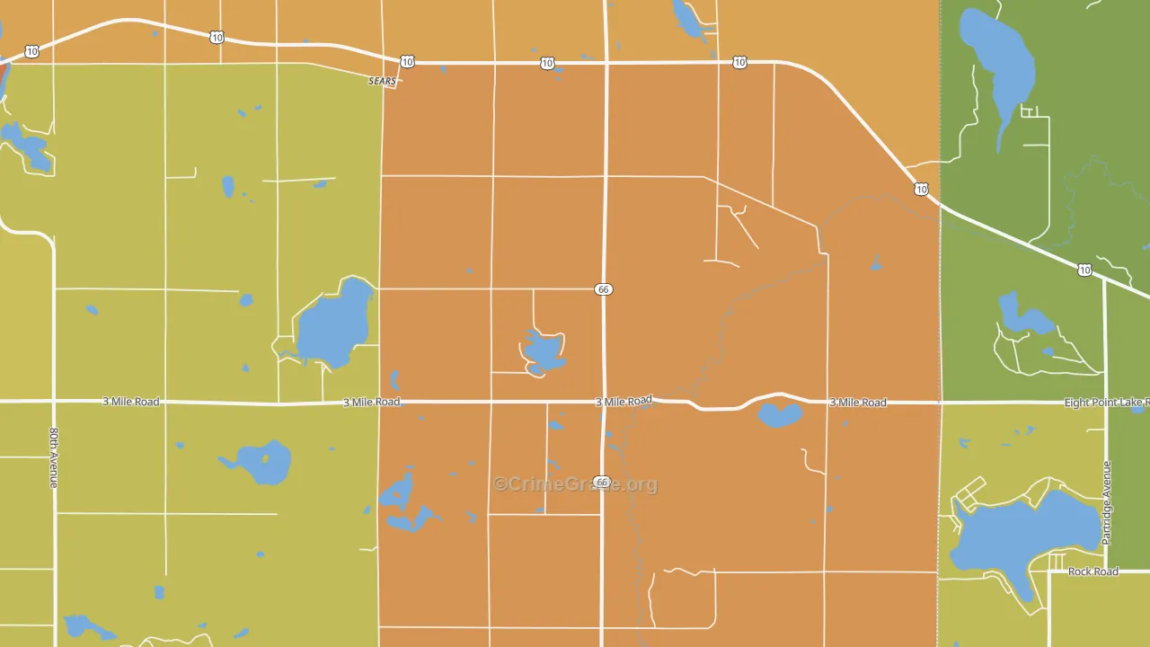 49679, MI Map of Drug-Related Crime Rates