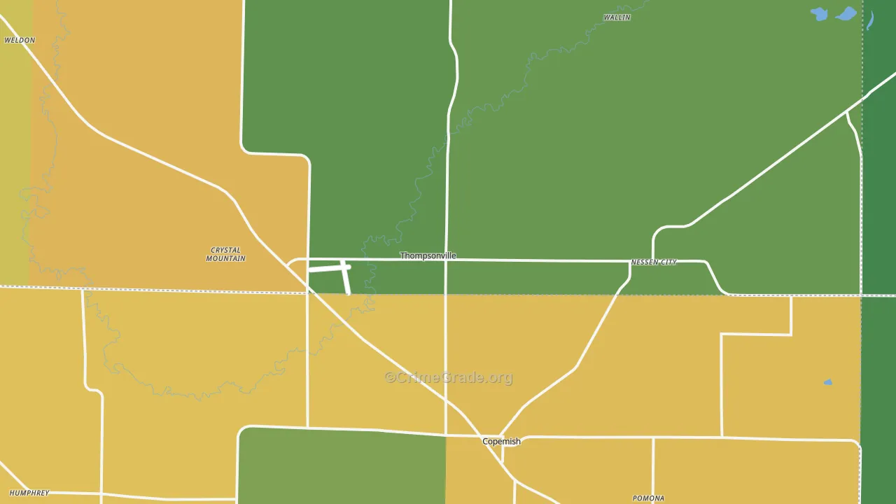 49683, MI Map of Drug-Related Crime Rates