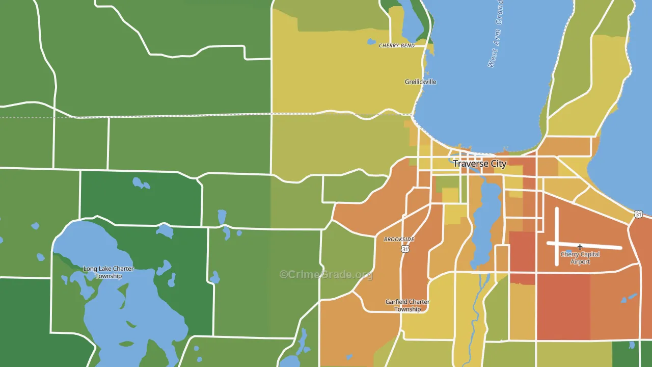 49684, MI Map of Drug-Related Crime Rates