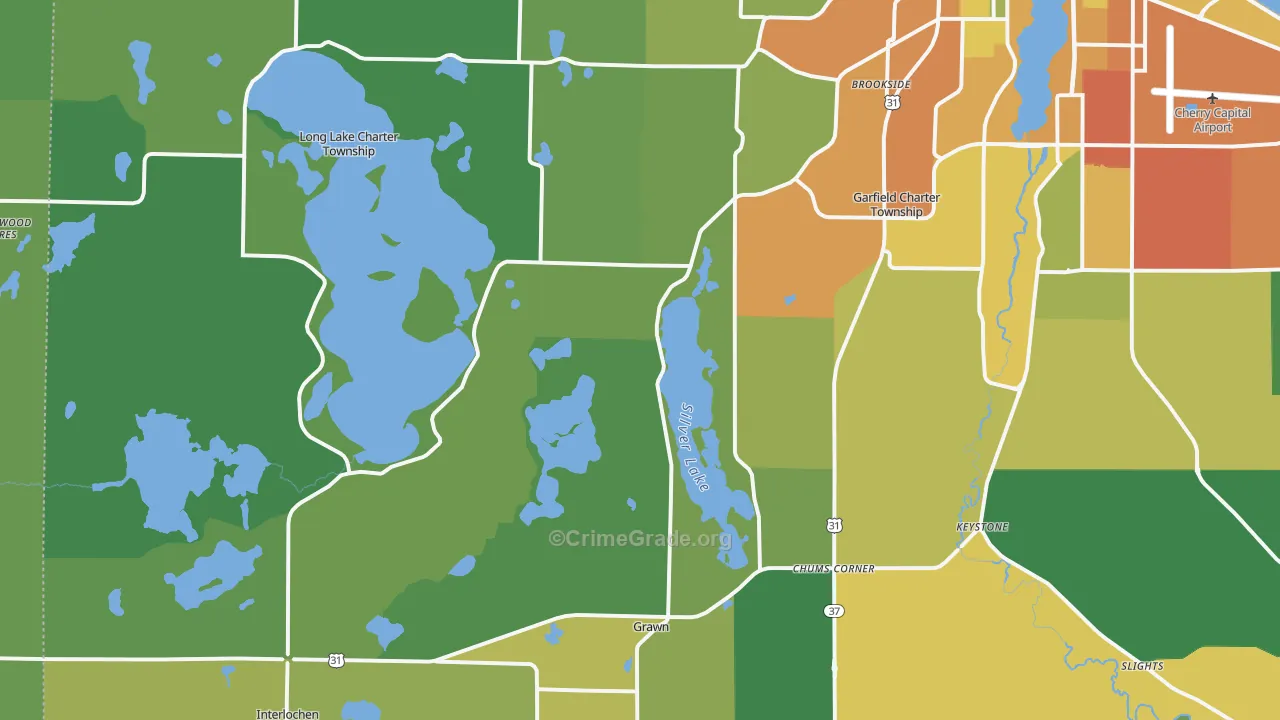 49685, MI Map of Drug-Related Crime Rates