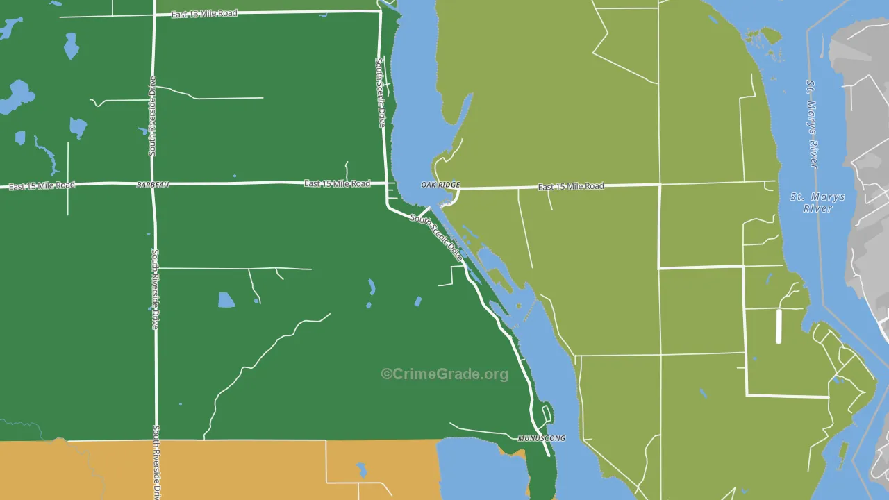 49710, MI Map of Drug-Related Crime Rates
