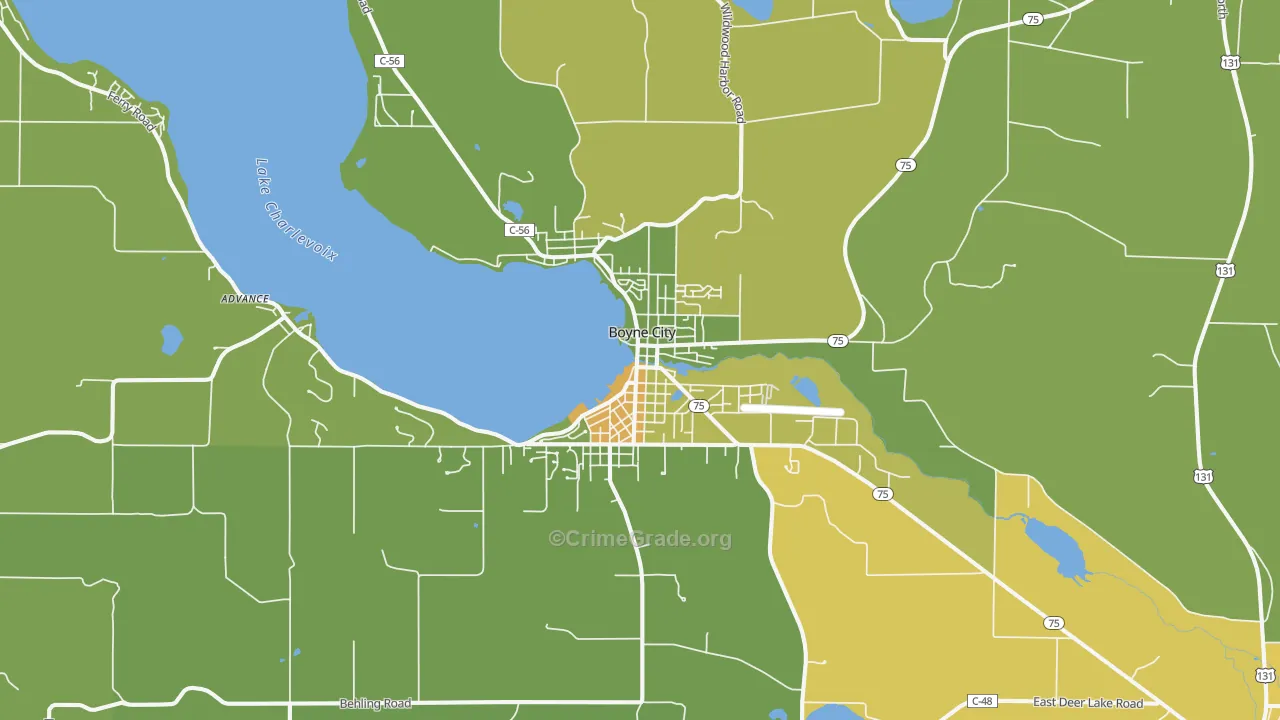 49712, MI Map of Drug-Related Crime Rates