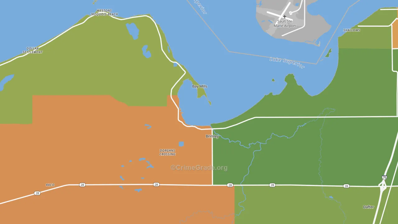 49715, MI Map of Drug-Related Crime Rates