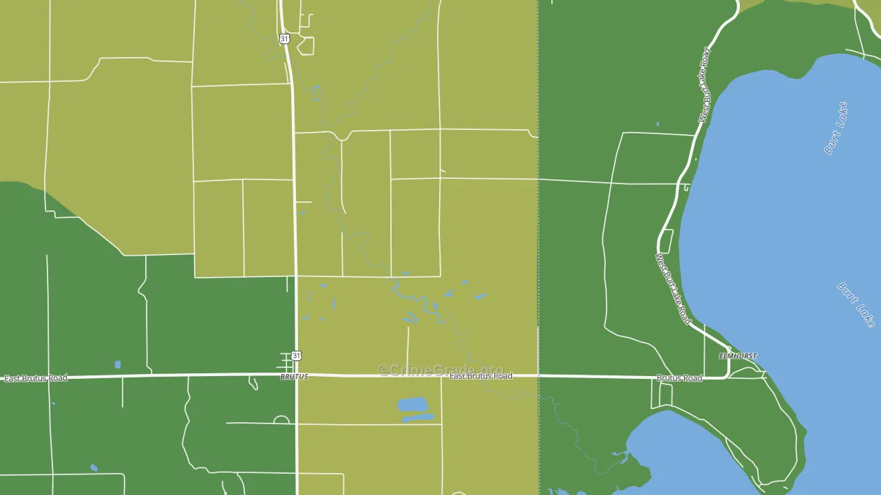 49716, MI Map of Drug-Related Crime Rates