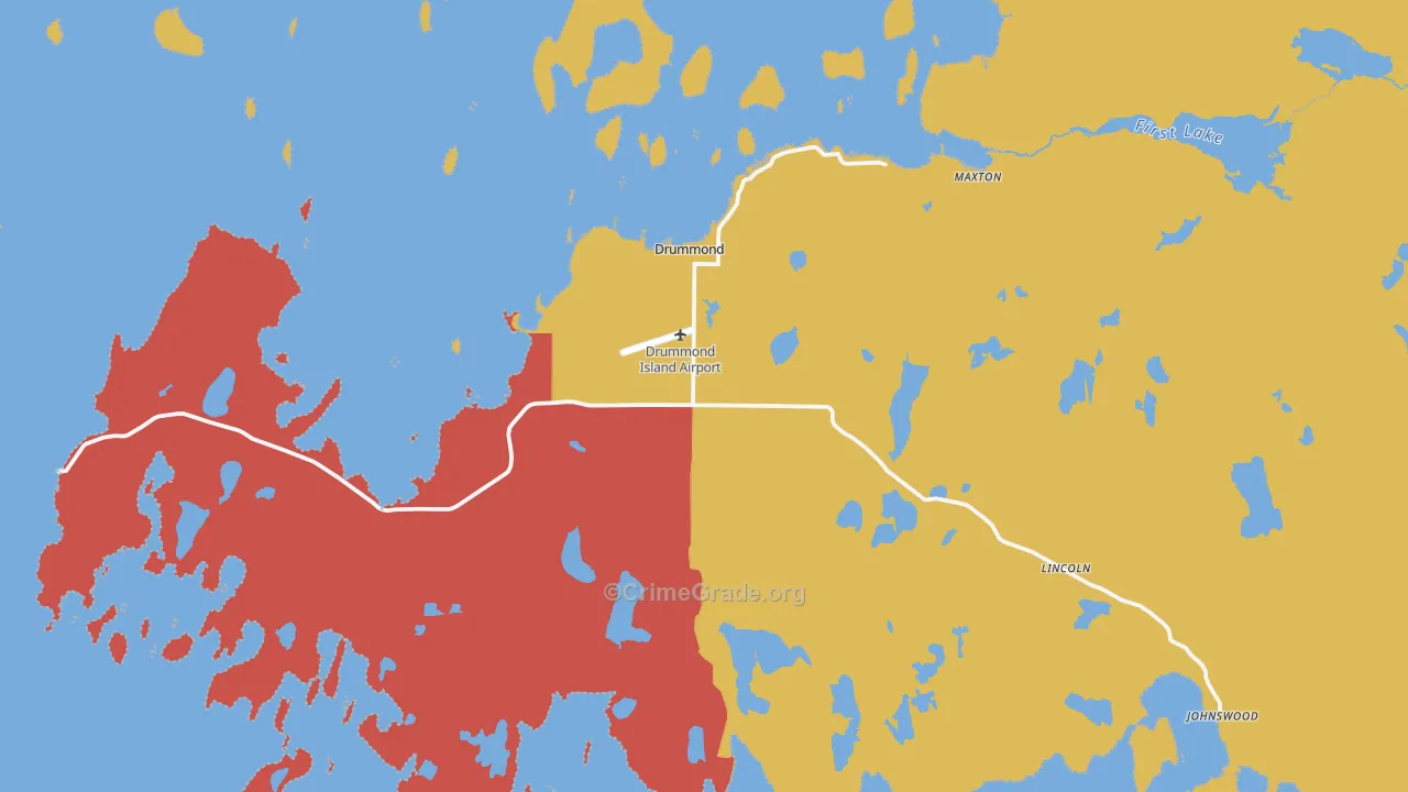49726, MI Map of Drug-Related Crime Rates