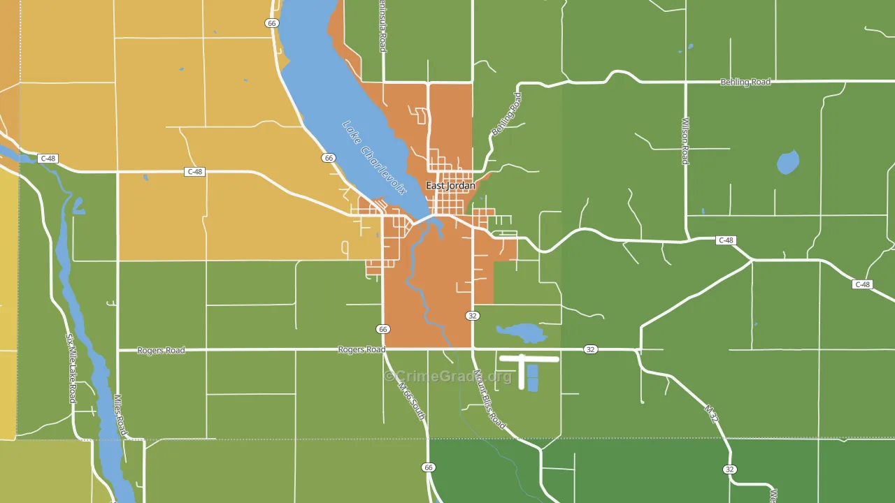 49727, MI Map of Drug-Related Crime Rates