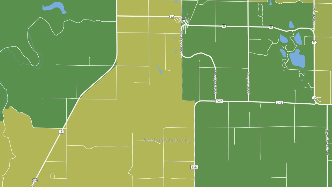 49730, MI Map of Drug-Related Crime Rates