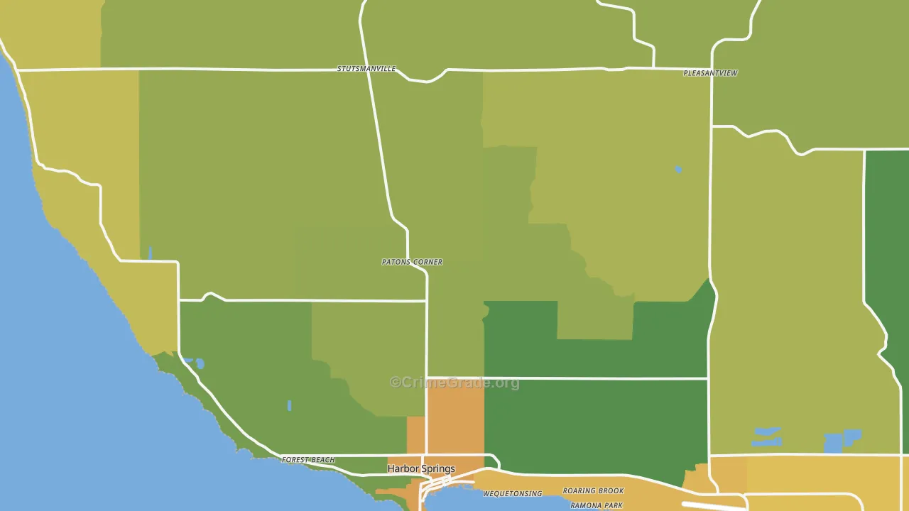 49740, MI Map of Drug-Related Crime Rates