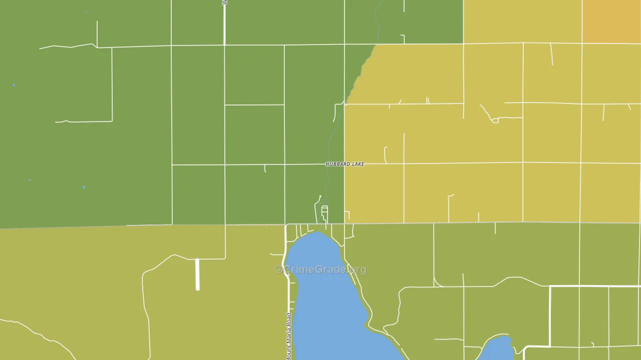49747, MI Map of Drug-Related Crime Rates