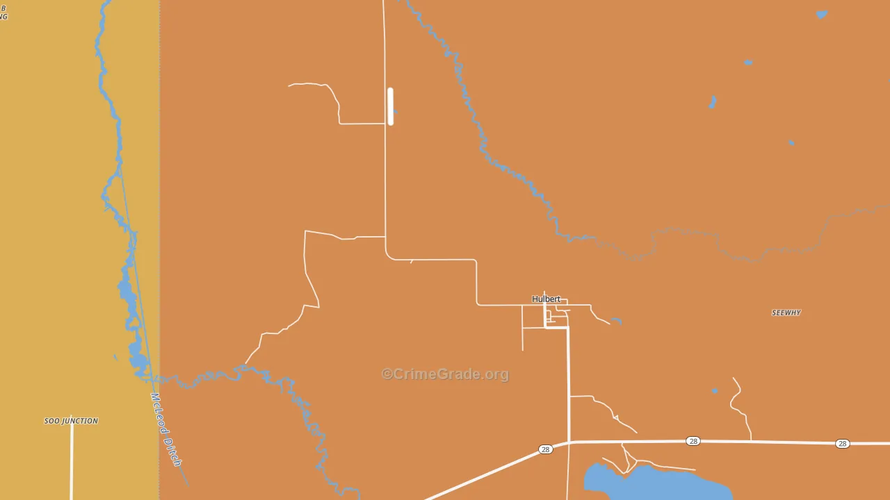 49748, MI Map of Drug-Related Crime Rates