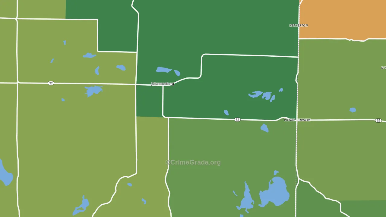 49751, MI Map of Drug-Related Crime Rates