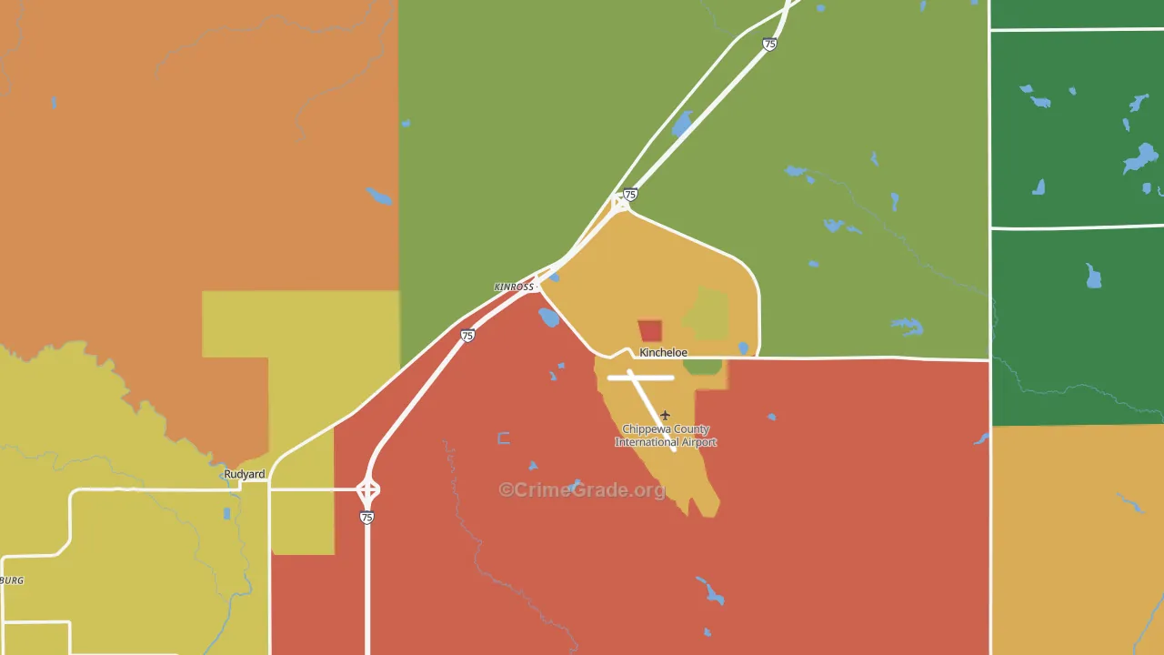 49752, MI Map of Drug-Related Crime Rates