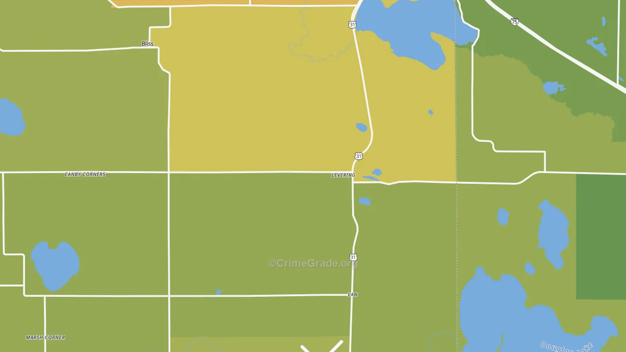 49755, MI Map of Drug-Related Crime Rates