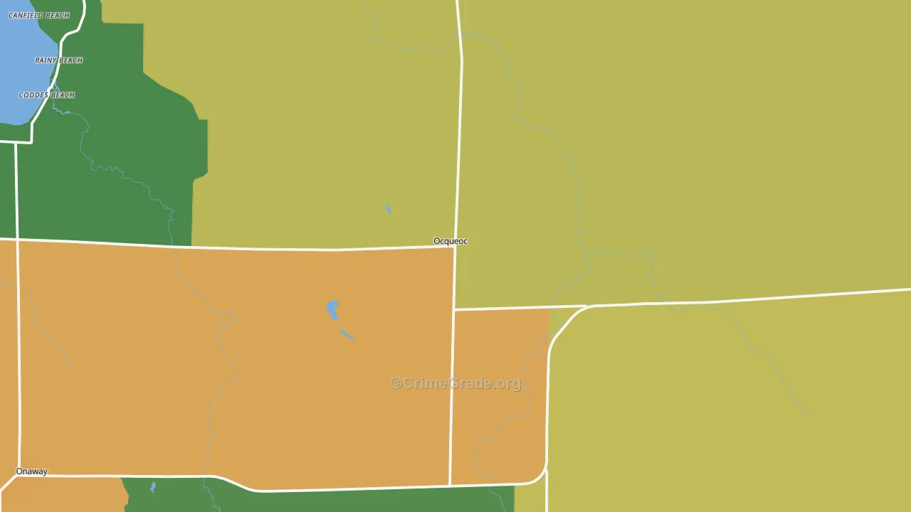 49759, MI Map of Drug-Related Crime Rates