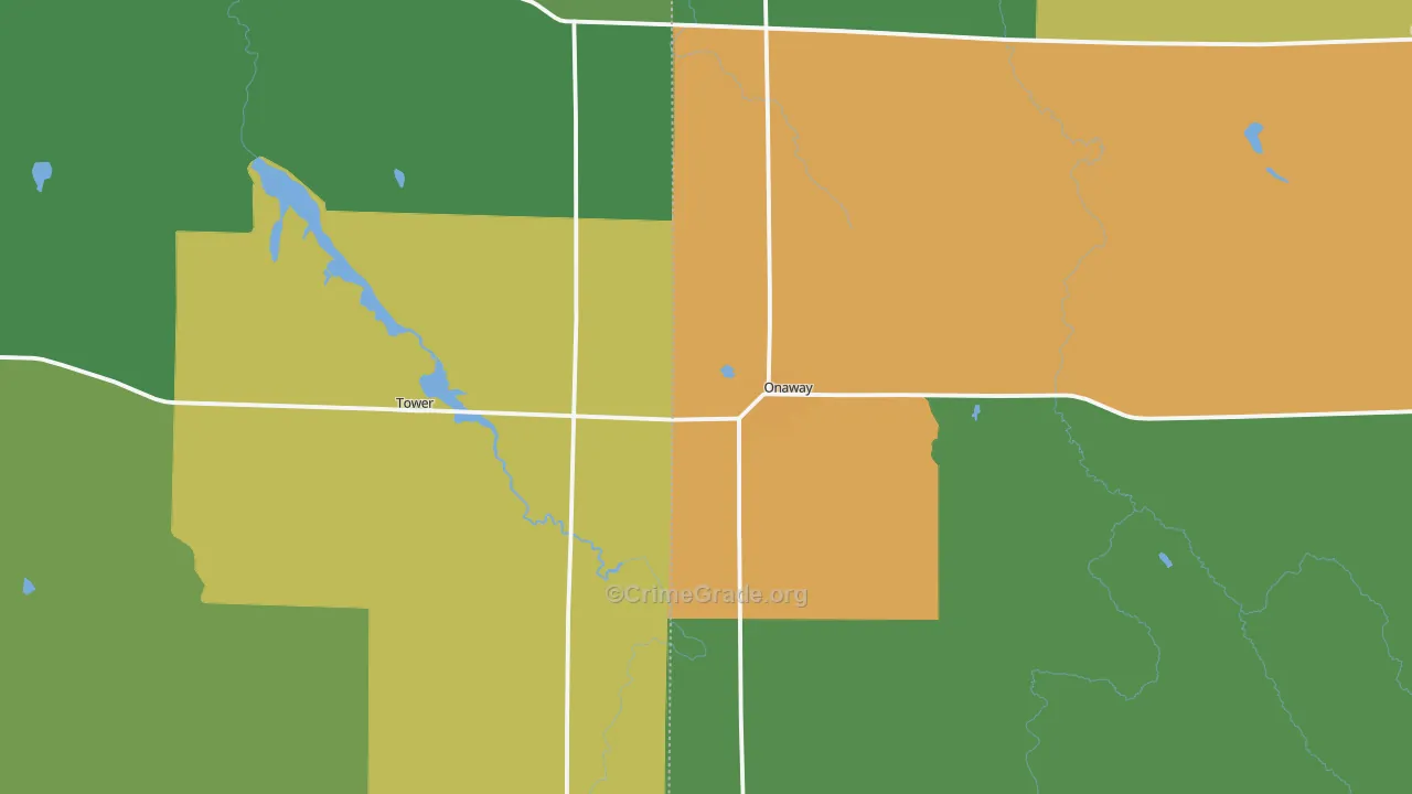 49765, MI Map of Drug-Related Crime Rates